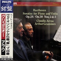 Philips Japan : Arrau - Beethoven Violin Sonatas 5, 7 & 8
